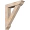 Ekena Millwork Traditional Traditional Smooth Bracket w/ Offset Brace, Douglas Fir, 7 1/2"W x 34"D x 40"H BKT0806X34X40TRA01SDF - alternate 1